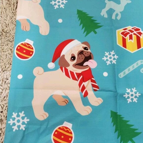 Pug Christmas Pillow Cover - Picture 2 of 7